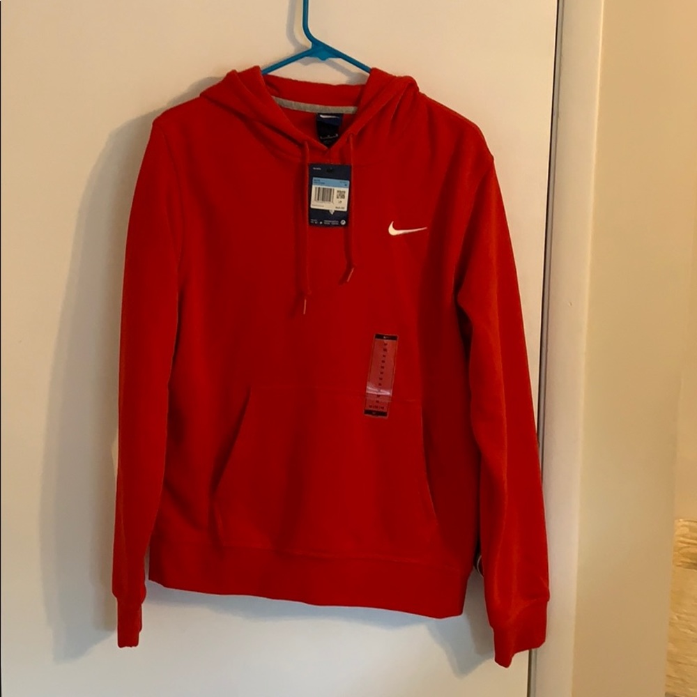 Brand new, never worn red Nike hoodie
